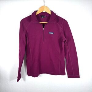 Patagonia Women's XS Purple Fleece 1/4-Zip Pullover Casual Hiking Top